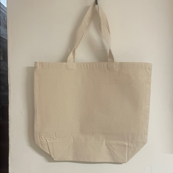 Canvas Tote Bag with Pumpkin and Bow Design - Picture 6 of 6